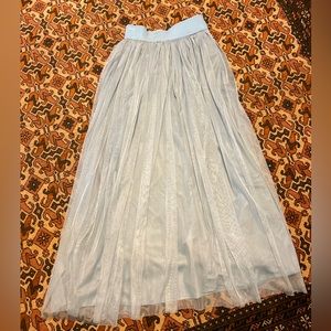 Baby blue maxi skirt